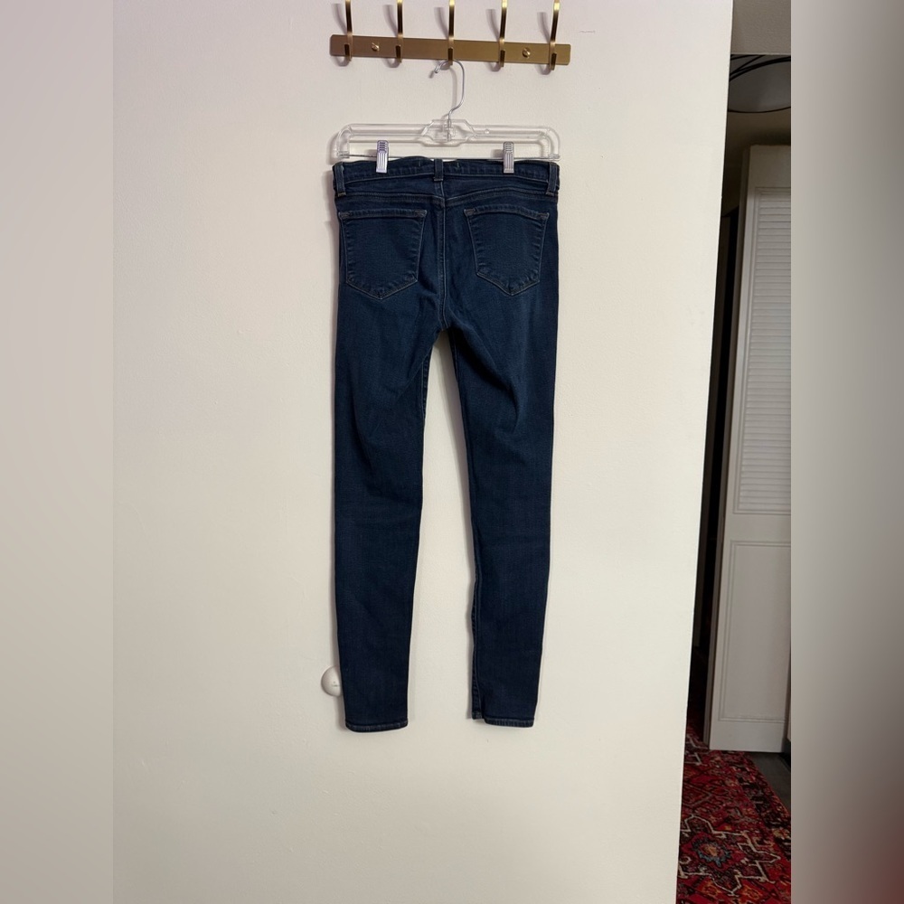 J Brand Dark Women Jeans Size 26 Blue Dark Wash Mid-Rise Straight Leg CLEAN - Picture 6 of 6